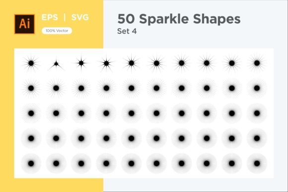 Elevating Digital Aesthetics with Contemporary Sparkle Vector Symbols