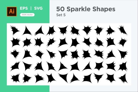 Evaluating Sparkle Shape Symbol Sign V1 -50-5 for Graphic Design Projects